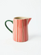 'Bloomie' Pink Milk Jug by Jones and Co. Australian Art Prints, Fashion and Homewares. Green Door Decor. www.greendoordecor.com.au