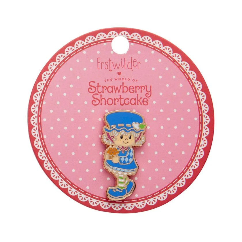 Blueberry Muffin Enamel Pin | Erstwilder. Australian Art Prints and Homewares. Green Door Decor. www.greendoordecor.com.au