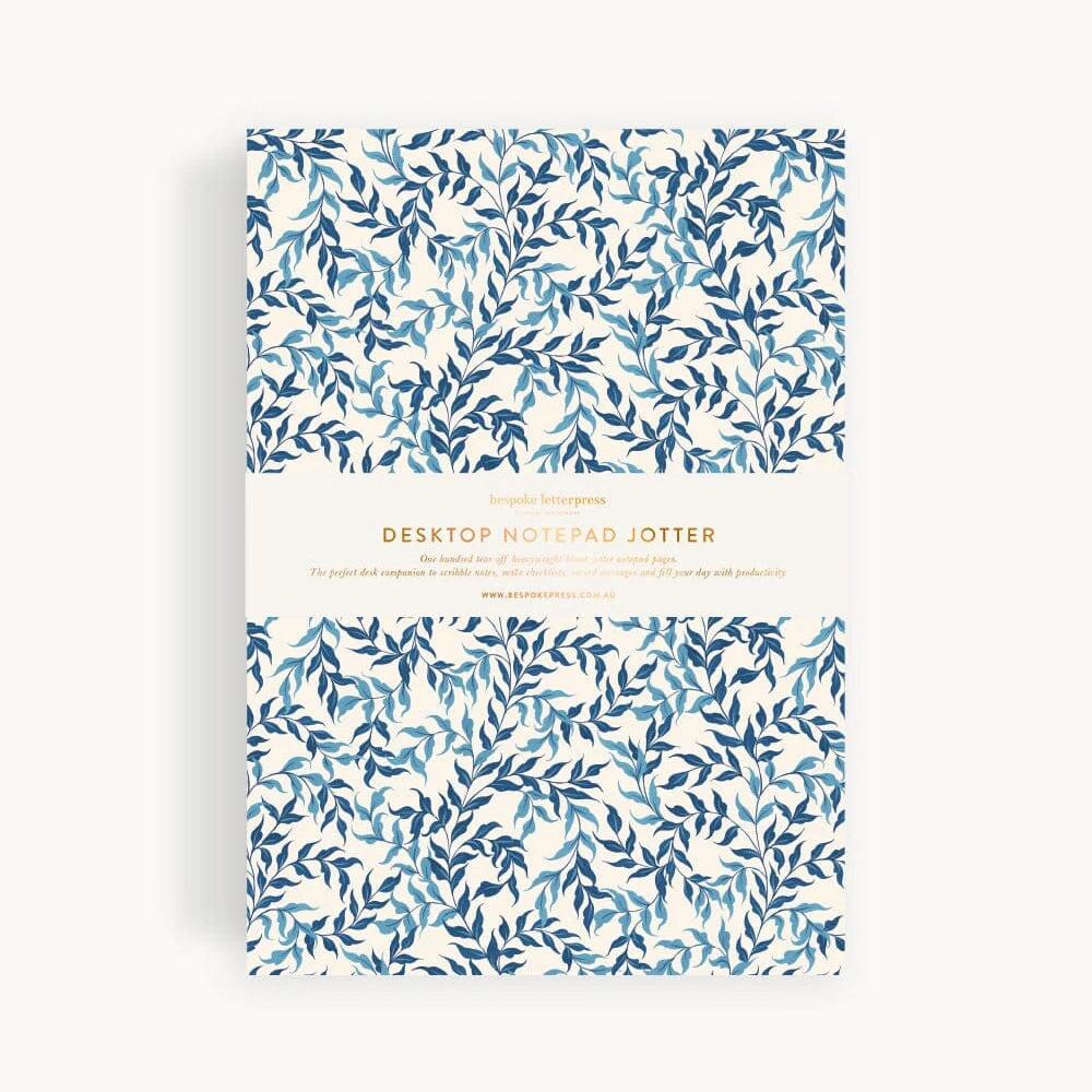 Notepad Jotter | Bluebloom Ivy by Bespoke Letterpress. Australian Art Prints and Homewares. Green Door Decor. www.greendoordecor.com.au