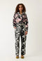 Bodhi Wide Leg Pant | Hydrangea Greyscale by Nancybird. Australian Art Prints, Gifts, Fashion and Homewares. Green Door Decor. www.greendoordecor.com.au