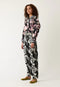 Bodhi Wide Leg Pant | Hydrangea Greyscale by Nancybird. Australian Art Prints, Gifts, Fashion and Homewares. Green Door Decor. www.greendoordecor.com.au