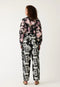 Bodhi Wide Leg Pant | Hydrangea Greyscale by Nancybird. Australian Art Prints, Gifts, Fashion and Homewares. Green Door Decor. www.greendoordecor.com.au