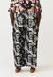 Bodhi Wide Leg Pant | Hydrangea Greyscale by Nancybird. Australian Art Prints, Gifts, Fashion and Homewares. Green Door Decor. www.greendoordecor.com.au