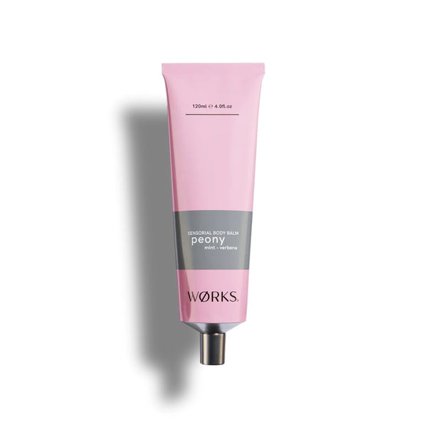 WØRKS | Body Balm Tube (120ml) | Peony. Australian Art Prints, Gifts, Fashion and Homewares. Green Door Decor. www.greendoordecor.com.au