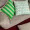 Cushion (50cm) | Bold Stripe Green by Bonnie and Neil. Australian Art Prints and Homewares. Green Door Decor. www.greendoordecor.com.au