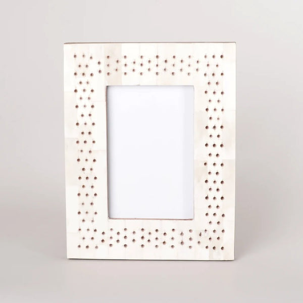 Bone Carved Photo Frame | 4 x 6" by New Direction Imports. Australian Art Prints, Gifts, Fashion and Homewares. Green Door Decor. www.greendoordecor.com.au