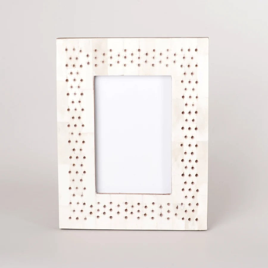 Bone Carved Photo Frame | 4 x 6" by New Direction Imports. Australian Art Prints, Gifts, Fashion and Homewares. Green Door Decor. www.greendoordecor.com.au