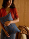 'Bonita' Mini Linen Cushion (30x50cm) | Indigo by L&M Home. Australian Art Prints, Gifts, Fashion and Homewares. Green Door Decor. www.greendoordecor.com.au