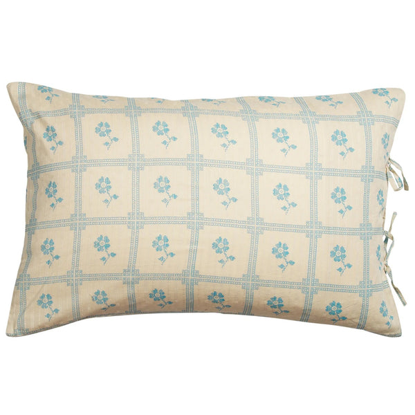 'Bonny' Cotton Standard Pillowcase Set | Turquoise by Sage and Clare. Australian Art Prints, Gifts, Fashion and Homewares. Green Door Decor. www.greendoordecor.com.au