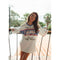 'Born In AUS' Oversize Vee | FAR MER. by Whitney by Whitney Spicer Art. Australian Art Prints, Gifts, Fashion and Homewares. Green Door Decor. www.greendoordecor.com.au