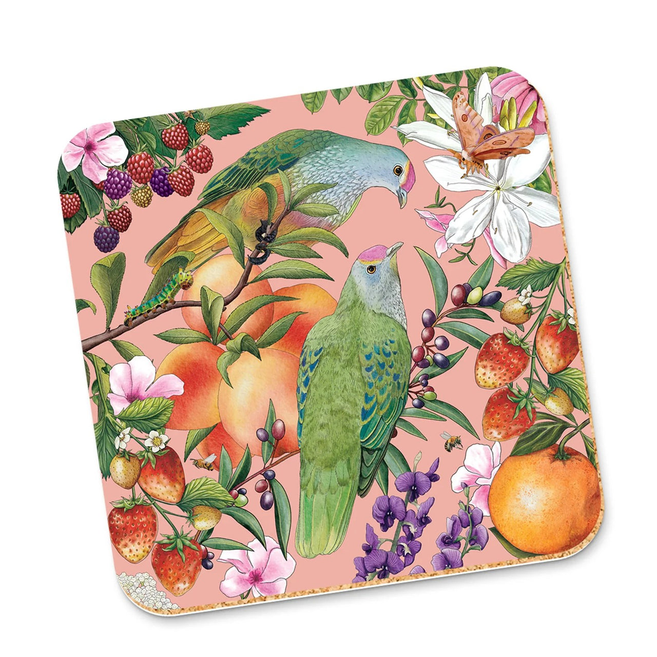Corky Coaster | Bountiful Harvest by La La Land. Australian Art Prints, Gifts, Fashion and Homewares. Green Door Decor. www.greendoordecor.com.au
