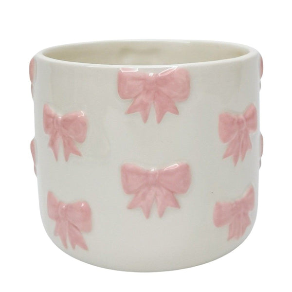 Bow Planter | Pink by Urban Products. Australian Art Prints, Fashion and Homewares. Green Door Decor. www.greendoordecor.com.au