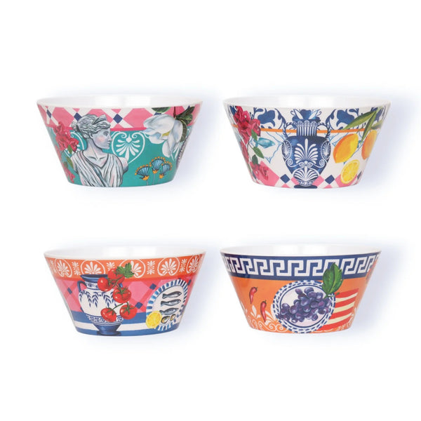 Bowl Set | Mediterranean Summer by La La Land. Australian Art Prints and Homewares. Green Door Decor. www.greendoordecor.com.au