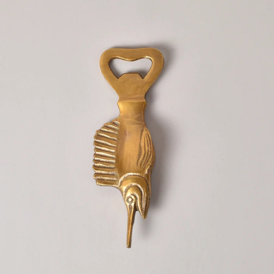 Brass Swordfish Bottle Opener by New Direction Imports. Australian Art Prints, Gifts, Fashion and Homewares. Green Door Decor. www.greendoordecor.com.au