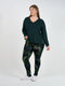 Braxton Bamboo Long Sleeve Top | Dark Green by Lou Lou Australia. Australian Art Prints and Homewares. Green Door Decor. www.greendoordecor.com.au