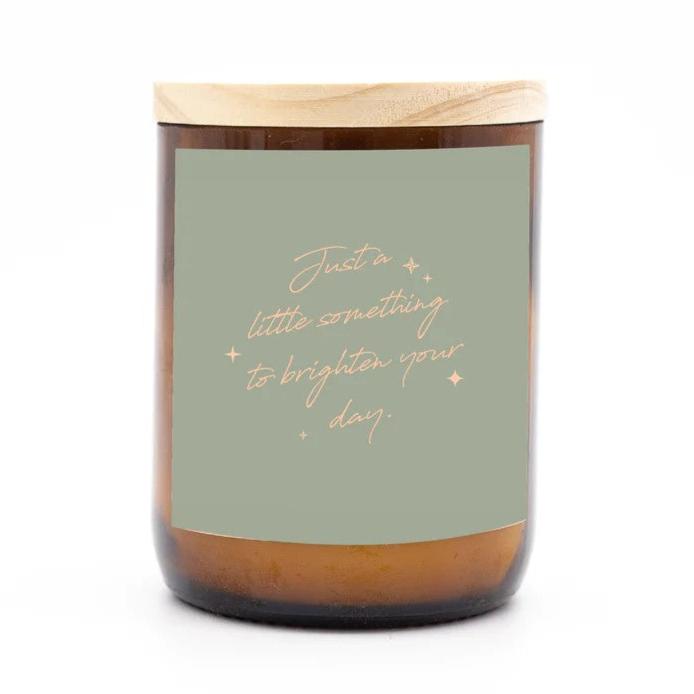 'Brighten Your Day' | Happy Days Candle by by The Commonfolk Collective. Australian Art Prints and Homewares. Green Door Decor. www.greendoordecor.com.au