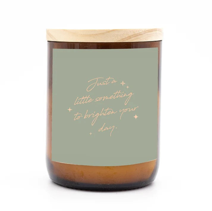 'Brighten Your Day' | Happy Days Candle by by The Commonfolk Collective. Australian Art Prints and Homewares. Green Door Decor. www.greendoordecor.com.au