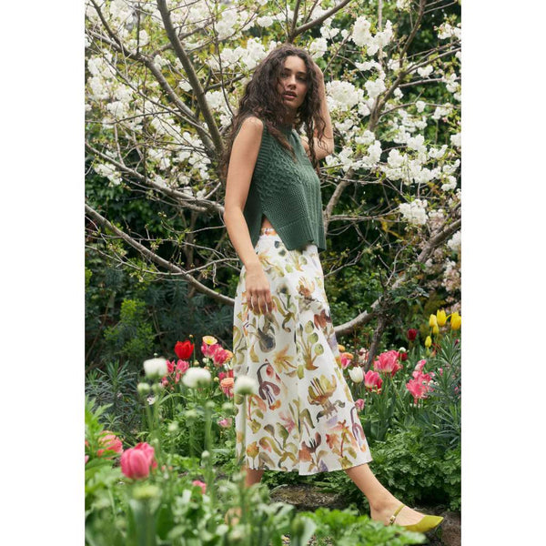 Bronte Skirt | Warm Watercolour by Nancybird. Australian Art Prints, Fashion and Homewares. Green Door Decor. www.greendoordecor.com.au