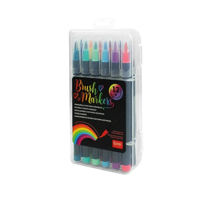 Legami | Brush Markers Set | Bright Colours by Paperie. Australian Art Prints, Gifts, Fashion and Homewares. Green Door Decor. www.greendoordecor.com.au