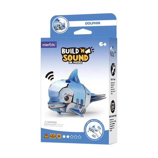 Build n Sound 3D Puzzle | Dolphin | mierEdu by Johnco. Australian Art Prints, Gifts, Fashion and Homewares. Green Door Decor. www.greendoordecor.com.au