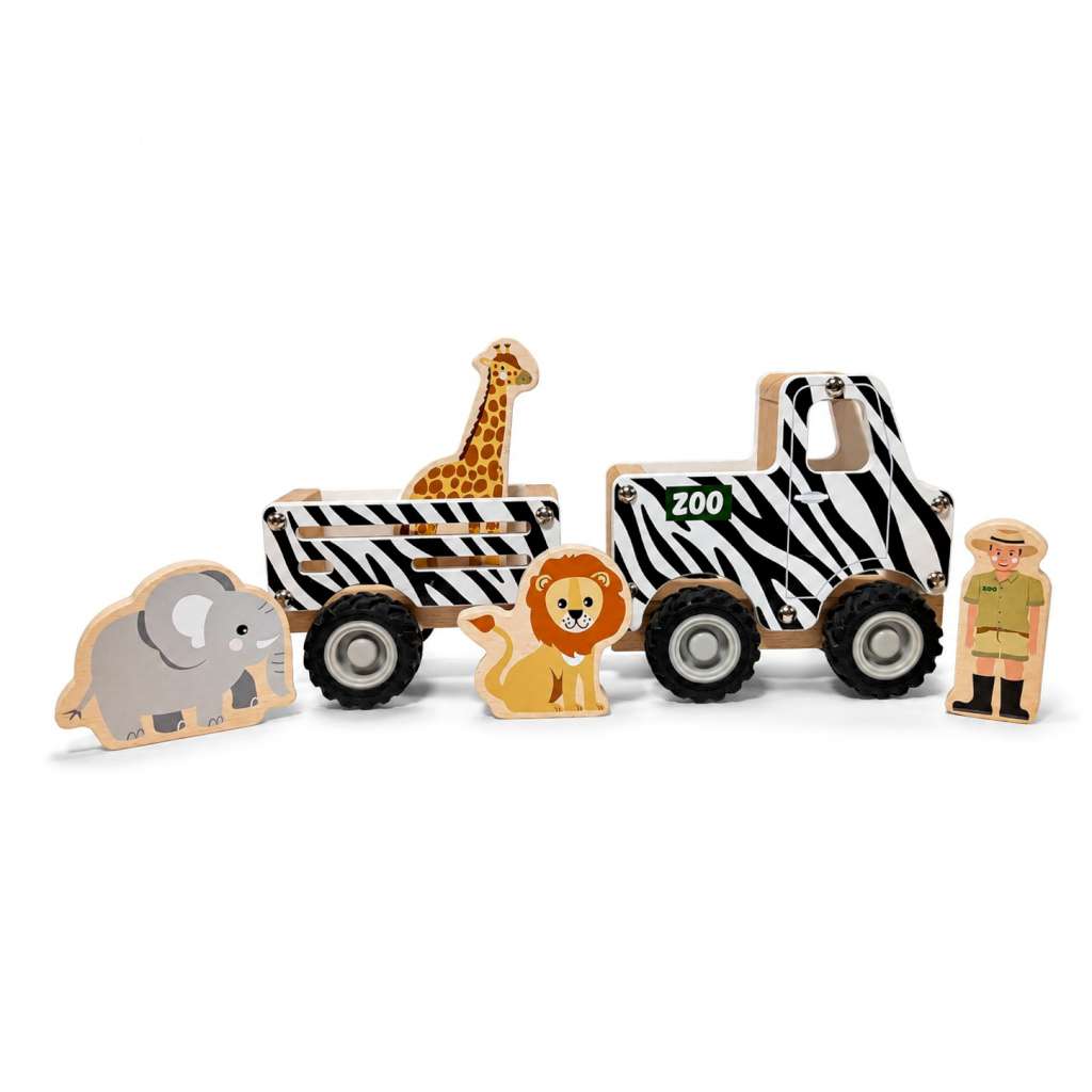 Bush Buddies | Zoo Explorer Truck by Eleganter Australia. Australian Art Prints, Gifts, Fashion and Homewares. Green Door Decor. www.greendoordecor.com.au
