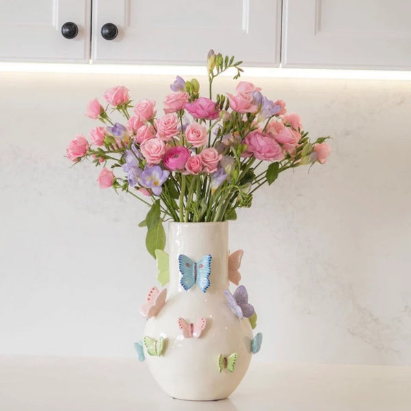 Butterfly Vase by Noss & Co. Australian Art Prints, Gifts, Fashion and Homewares. Green Door Decor. www.greendoordecor.com.au