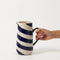 Cabana Stripe Jug | Blue by Jones and Co. Australian Art Prints and Homewares. Green Door Decor. www.greendoordecor.com.au