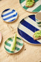 Cabana Stripe Plate | Blue by Jones and Co. Australian Art Prints and Homewares. Green Door Decor. www.greendoordecor.com.au