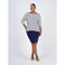 Camila 3/4 Sleeve Bamboo Top | Navy & White Stripe by Lou Lou Australia. Australian Art Prints, Gifts, Fashion and Homewares. Green Door Decor. www.greendoordecor.com.au