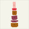 Stan Editions | Candle Stack 06 | Brown by Stan Editions. Australian Art Prints, Gifts, Fashion and Homewares. Green Door Decor. www.greendoordecor.com.au