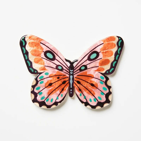 'Canopy Butterfly Pink' Wall Tile by Jones and Co. Australian Art Prints, Fashion and Homewares. Green Door Decor. www.greendoordecor.com.au
