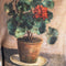 Canvas Painting Zip Clutch | Red Geraniums by The Lost and Found Department. Australian Art Prints and Homewares. Green Door Decor. www.greendoordecor.com.au