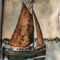 Canvas Painting Zip Clutch | Two Sails by The Lost and Found Department. Australian Art Prints and Homewares. Green Door Decor. www.greendoordecor.com.au