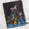 Canvas Painting Zip Clutch | Violets & Cyclamens by The Lost and Found Department. Australian Art Prints and Homewares. Green Door Decor. www.greendoordecor.com.au