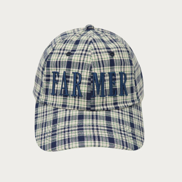 'Country Club' Cap - Blue | FAR MER. by Whitney | Whitney Spicer Art. Australian Art Prints, Fashion and Homewares. Green Door Decor. www.greendoordecor.com.au