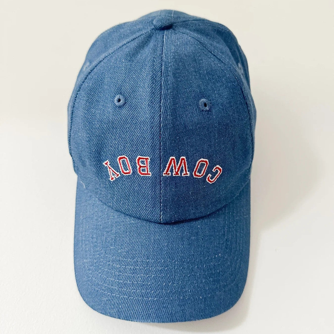 Cap - Denim Cowboy | FAR MER. by Whitney, Whitney Spicer Art. Australian Art Prints and Homewares. Green Door Decor. www.greendoordecor.com.au