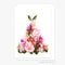 Aquilegia & Rose Dress Greeting Card | Petal & Pins by Petal & Pins. Australian Art Prints, Gifts, Fashion and Homewares. Green Door Decor. www.greendoordecor.com.au