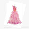 Peony Ballgown | Greeting Card by Petal & Pins. Australian Art Prints, Gifts, Fashion and Homewares. Green Door Decor. www.greendoordecor.com.au