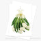White Tulip Dress | Greeting Card by Petal & Pins. Australian Art Prints, Gifts, Fashion and Homewares. Green Door Decor. www.greendoordecor.com.au