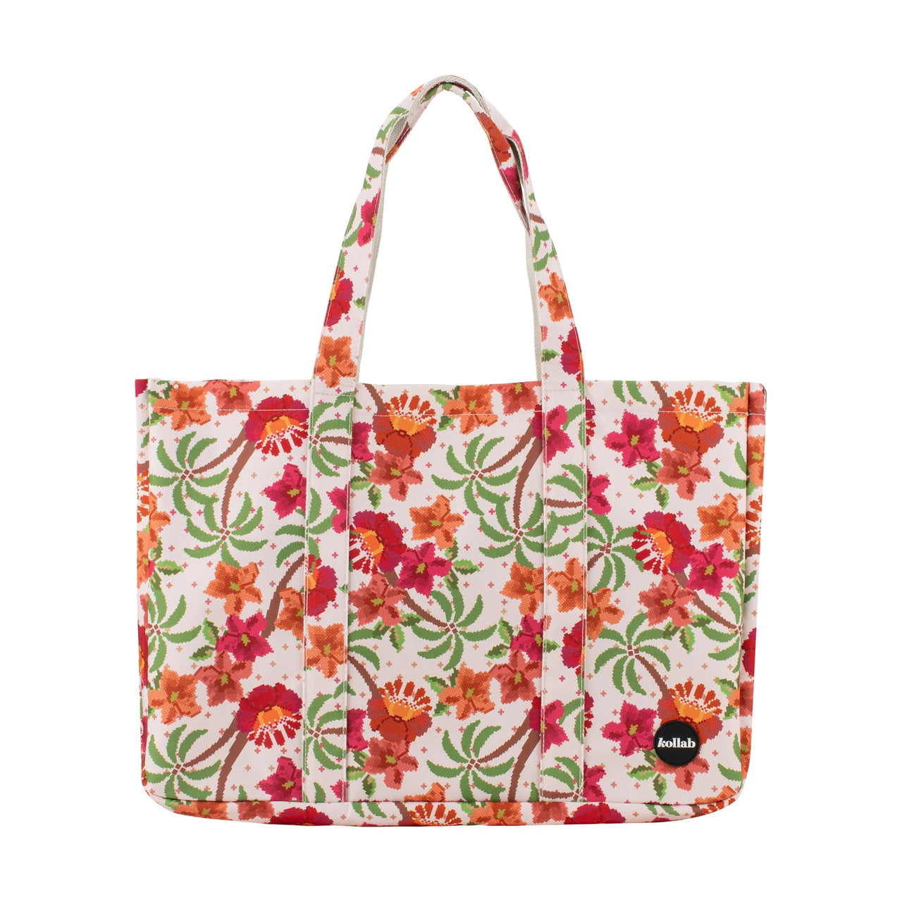 Carryall Cargo Bag | Hibiscus Retreat by Kollab. Australian Art Prints, Gifts, Fashion and Homewares. Green Door Decor. www.greendoordecor.com.au