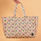 Carryall Cargo Bag | Needlepoint Garden by Kollab. Australian Art Prints, Fashion and Homewares. Green Door Decor. www.greendoordecor.com.au