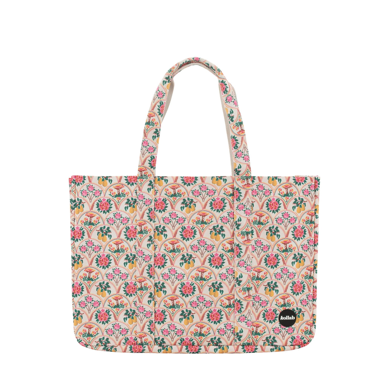 Carryall Cargo Bag | Needlepoint Garden by Kollab. Australian Art Prints, Fashion and Homewares. Green Door Decor. www.greendoordecor.com.au