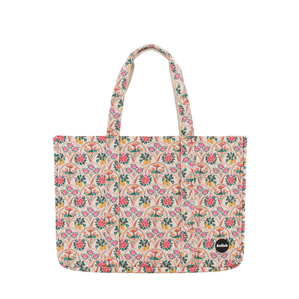 Carryall Cargo Bag | Needlepoint Garden by Kollab. Australian Art Prints, Fashion and Homewares. Green Door Decor. www.greendoordecor.com.au