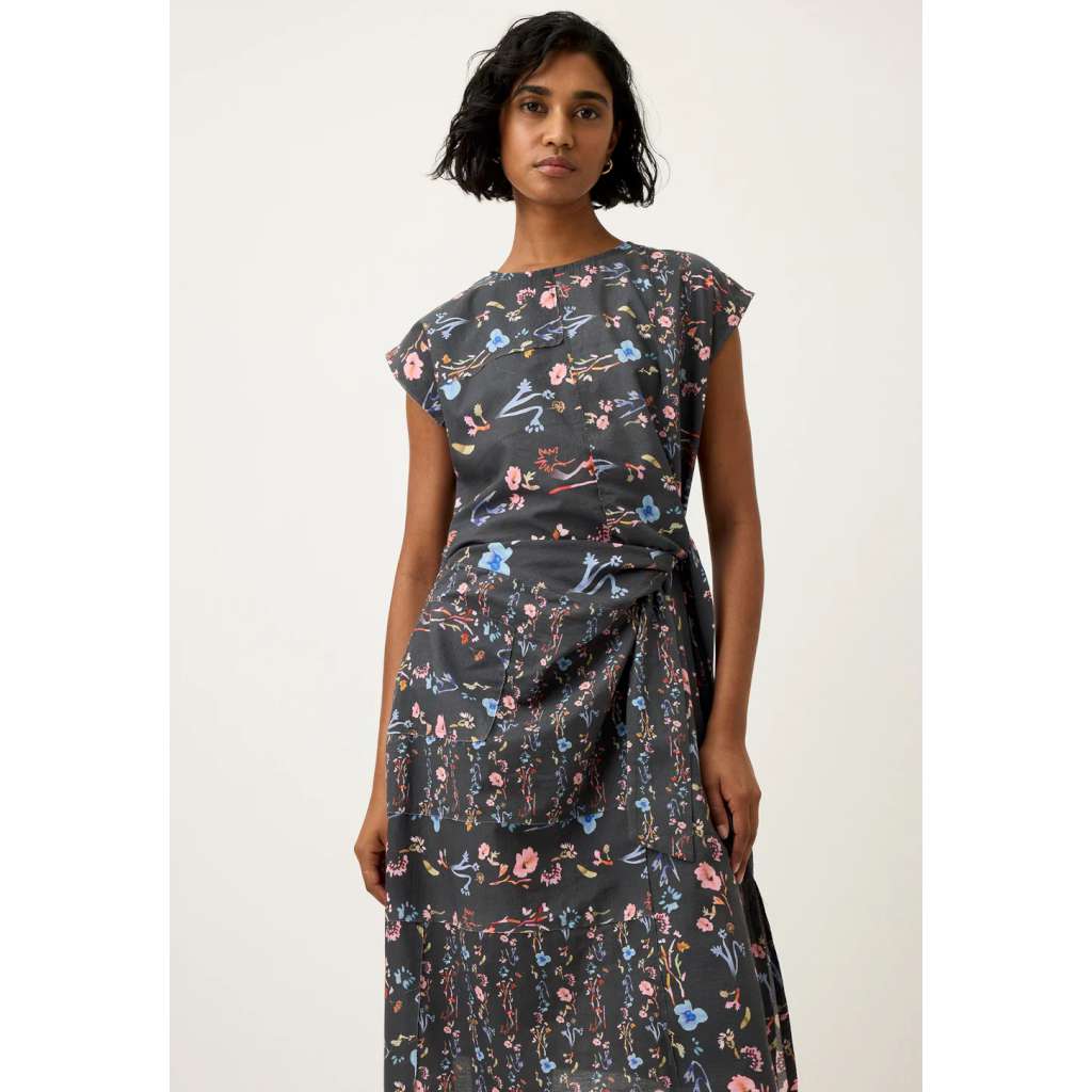 Casey Dress | Watercolour Charcoal by Nancybird. Australian Art Prints and Homewares. Green Door Decor. www.greendoordecor.com.au