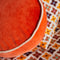 'Castilo' Round Velvet Cushion | Aperol by Sage and Clare. Australian Art Prints and Homewares. Green Door Decor. www.greendoordecor.com.au