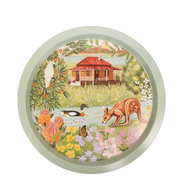 Celebrations Tray | Garden Giggles River by La La Land. Australian Art Prints and Homewares. Green Door Decor. www.greendoordecor.com.au