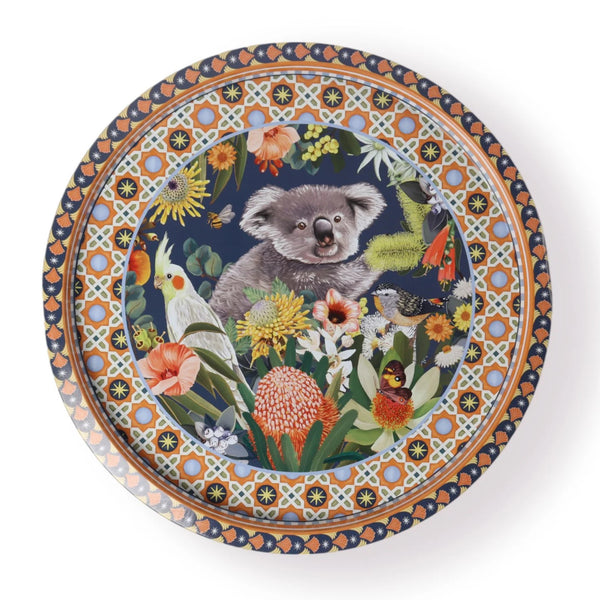 Celebrations Tray | Good Evening Vol.2 Koala by La La Land. Australian Art Prints and Homewares. Green Door Decor. www.greendoordecor.com.au