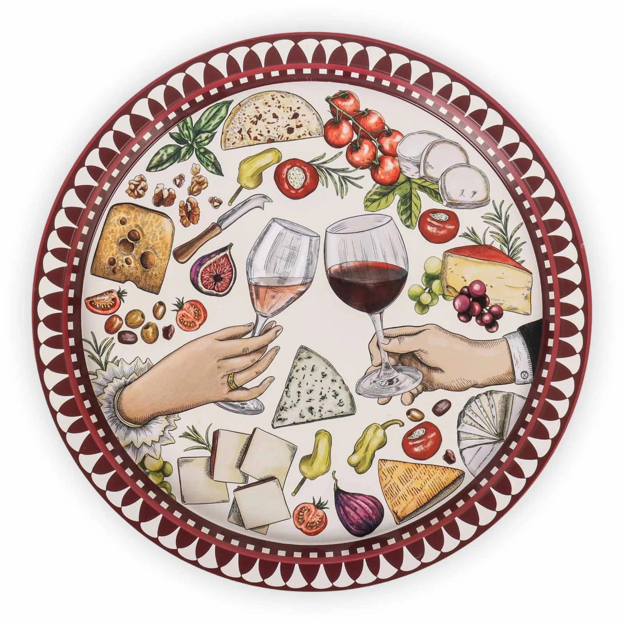 Celebrations Tray | Vineyard Visions by La La Land. Australian Art Prints, Gifts, Fashion and Homewares. Green Door Decor. www.greendoordecor.com.au