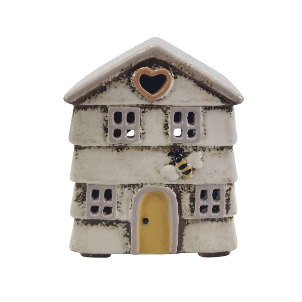 Ceramic Tea Light Holder | Bee House by Yellow Rock Decor, Sunrise Accessories. Australian Art Prints, Gifts, Fashion and Homewares. Green Door Decor. www.greendoordecor.com.au