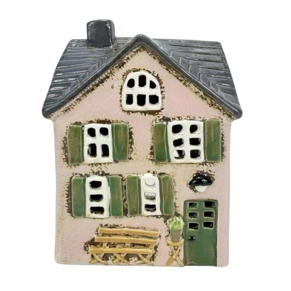 Ceramic Tea Light Holder | Bench Seat Cottage by Yellow Rock Decor. Australian Art Prints, Gifts, Fashion and Homewares. Green Door Decor. www.greendoordecor.com.au